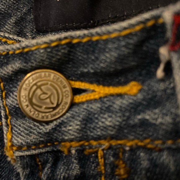 Y2K Rocawear Baggy Wide Leg Embroidered Design Pocket Jeans Men’s Size 32 - Picture 6 of 11